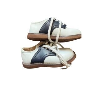 Footmates cheer oxford white and navy toddler 7.5